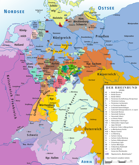 Rheinbund_1806,_political_map